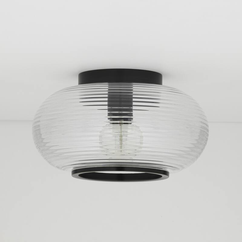 Mitzi by Hudson Valley Maggie 1-Light Flush Mount with Clear Glass