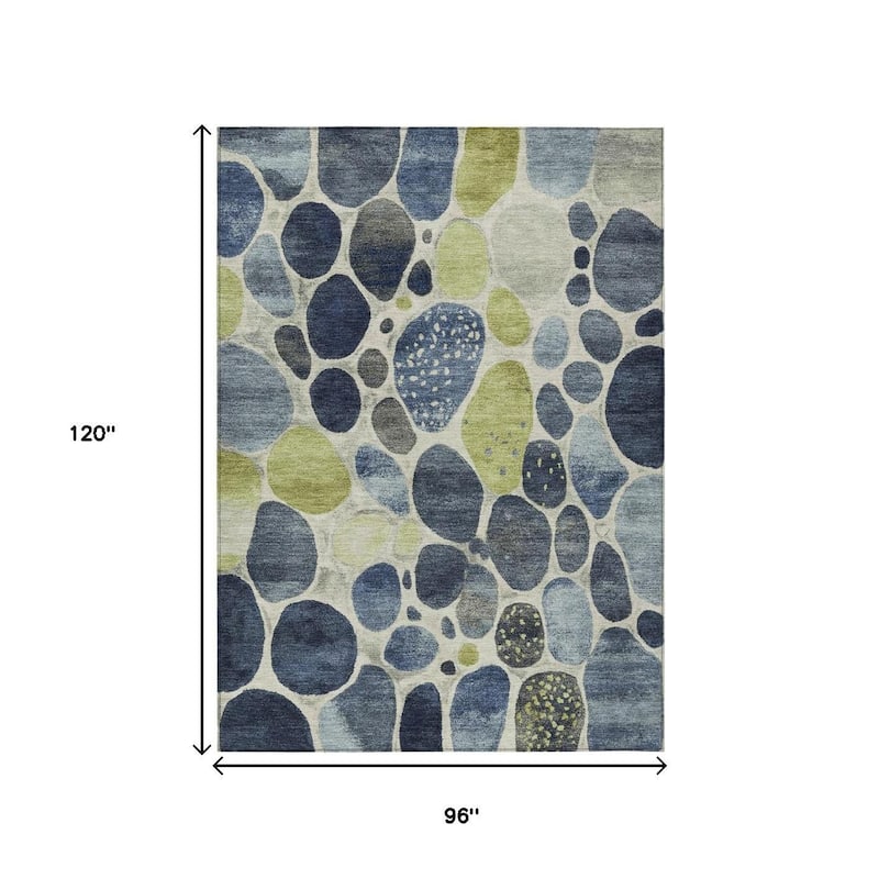 HomeRoots Geometric Transitional Rectangle Outdoor Rug