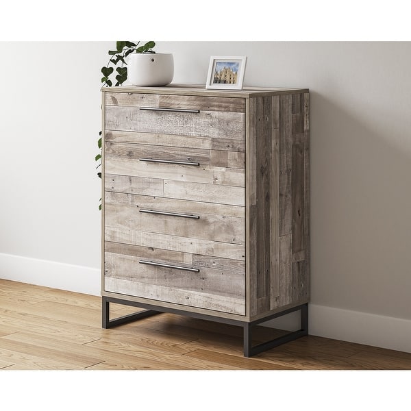 slide 2 of 54, Signature Design by Ashley Neilsville Weathered Woodgrain Dresser