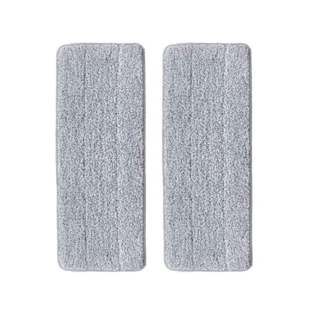 True & Tidy Reusable Microfiber Mop Pad Refill Compatible with TrueClean Mop & Bucket Pump System- 2 pcs