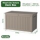 preview thumbnail 3 of 13, 230 Gal. Resin Lockable Patio Outdoor Storage Deck Box for Furniture - 57.9"L x 32.2"W x 33.7"H