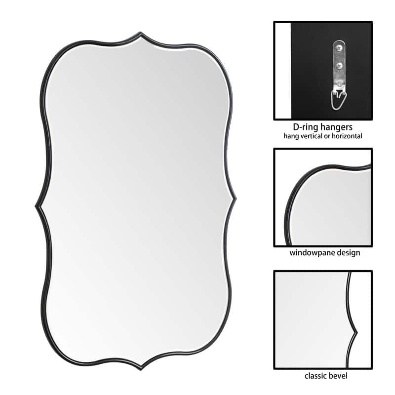 Asymmetrical Gold Antique Bronze Accent Wall Mirror - 23.62"×35.4"