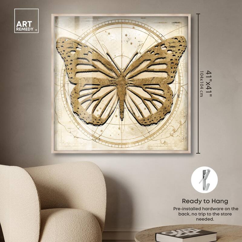 Astro Fluttering Wings Shadowbox by Art Remedy