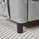 preview thumbnail 28 of 49, 77.36" L Shaped Sectional Sofa with Side Storage Pocket and Reversible Ottoman