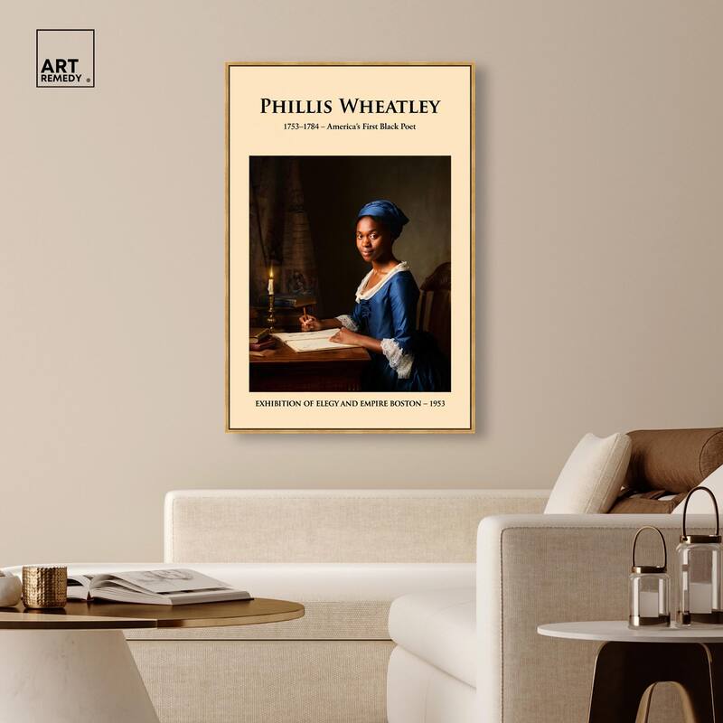 America's First Black Poet Canvas by Art Remedy