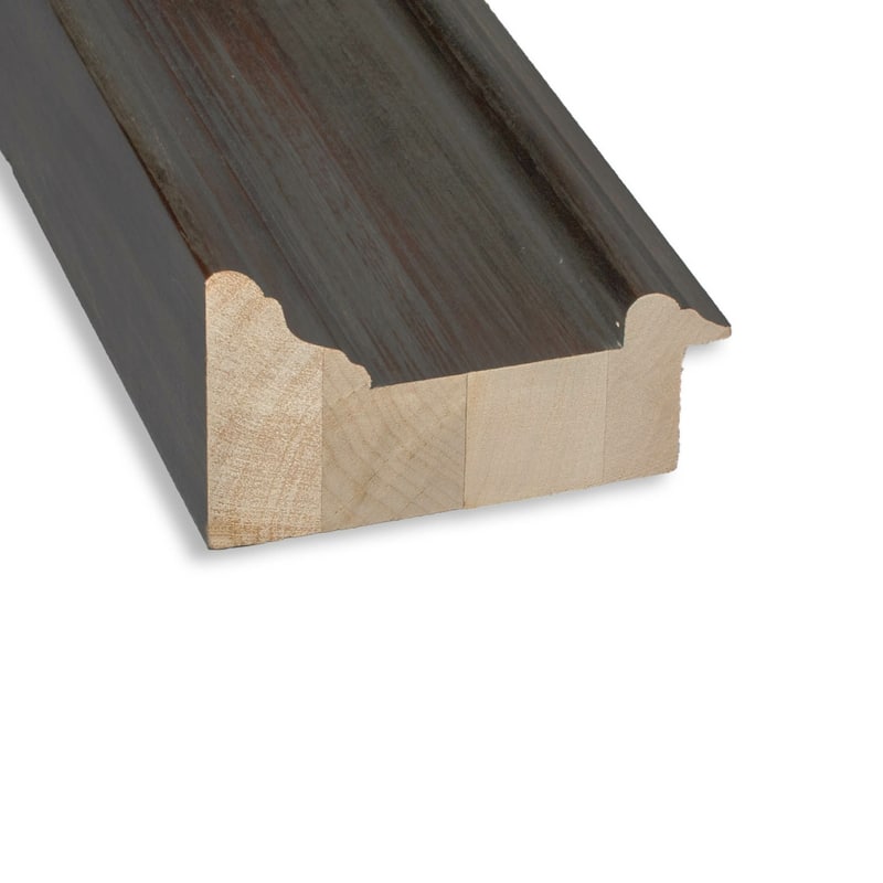 Beveled Wood Wall Mirror - Alexandria Rustic Brown Frame