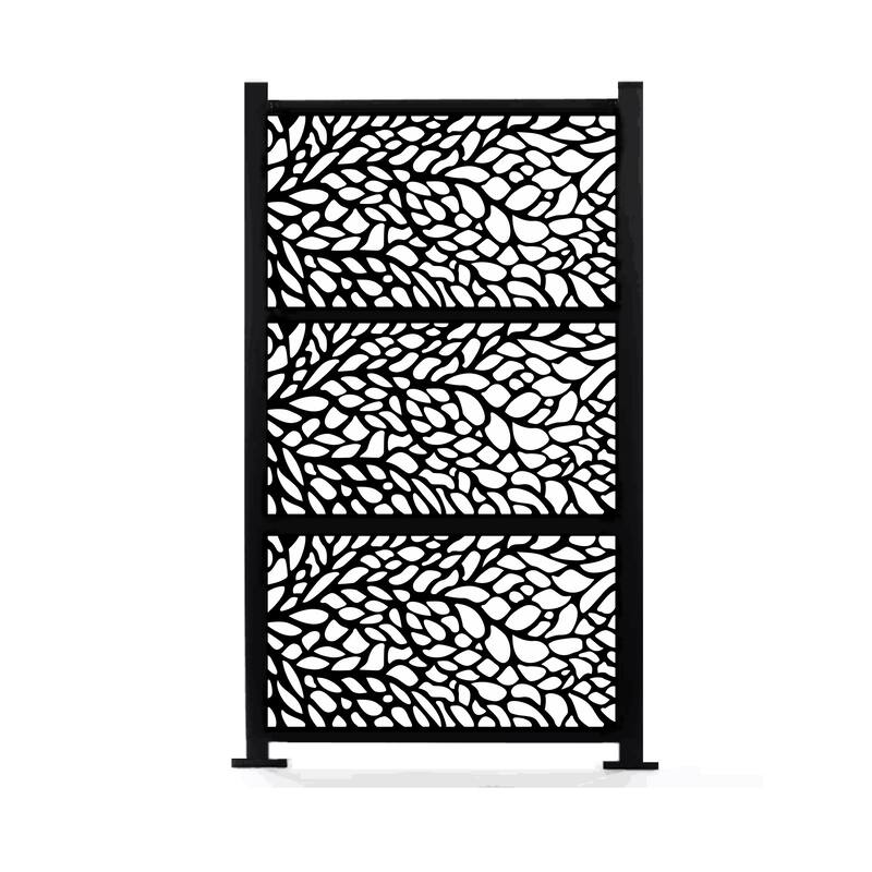 HighlanderHome Freestanding Modular Metal Privacy Screen, 4FtX 6Ft