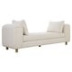 preview thumbnail 5 of 5, Uttermost Repose Oversized Ivory Bench - 28.5'' H X 90.5'' W X 26'' D