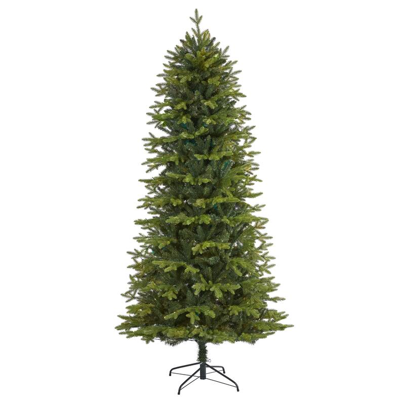 8' Belgium Fir Artificial Christmas Tree, Unlit - 8 Foot