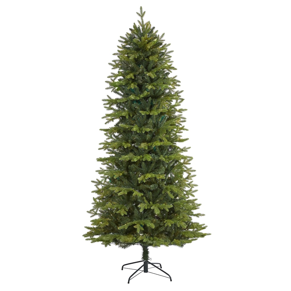 8' Belgium Fir Artificial Christmas Tree, Unlit - 8 Foot