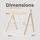 preview thumbnail 37 of 35, Wooden Baby Play Gym, Baby Activity Gym by Comfy Cubs