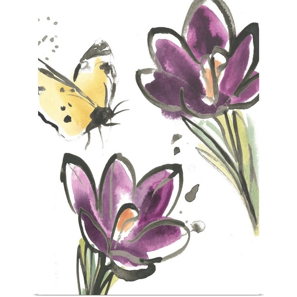 "Ink Wash Garden VI" Poster Print