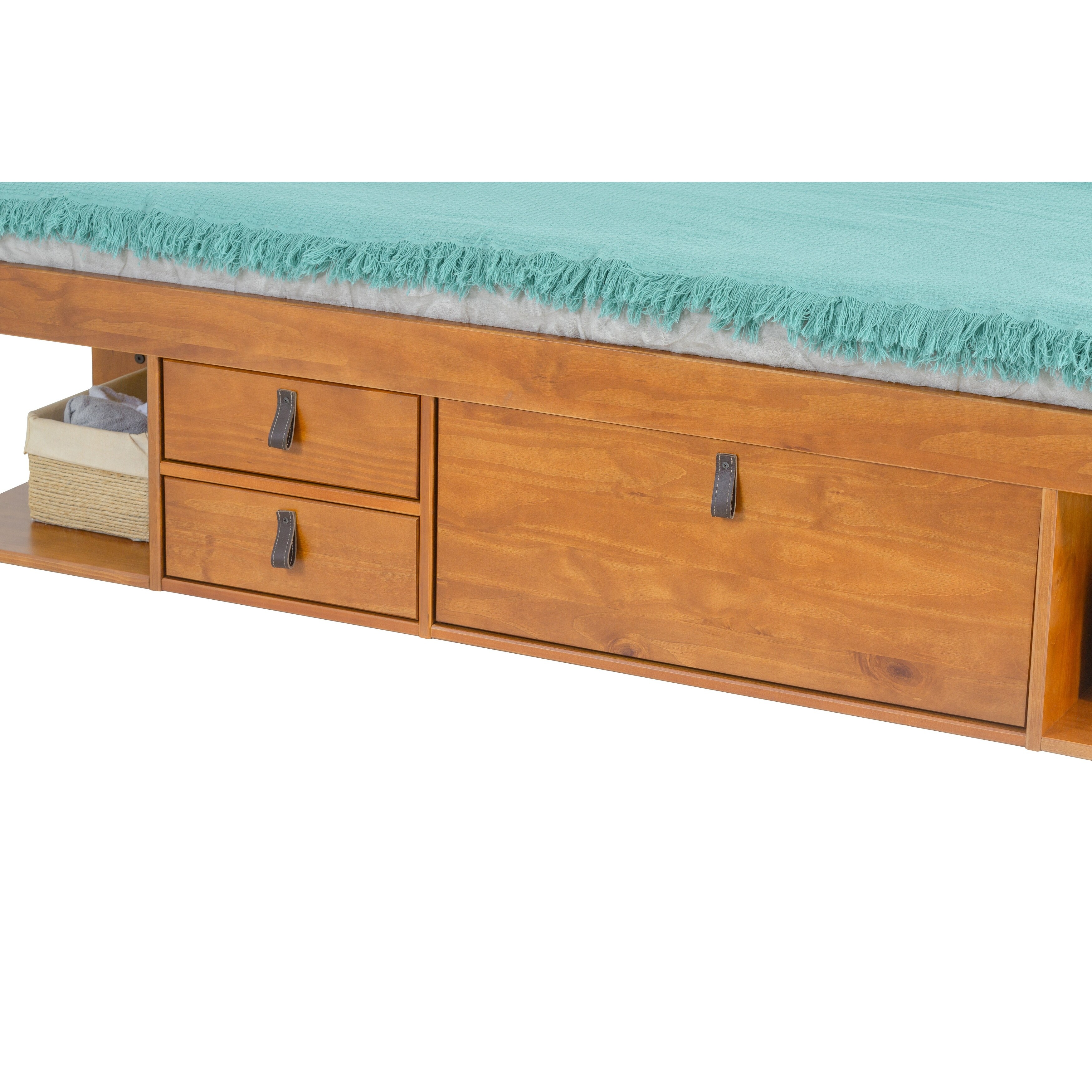 Copper Grove Rivne Storage Platform Bed with Drawers and Shelves