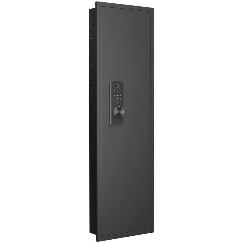Hidden Wall Gun Safe for Rifles with Adjustable Shelves,Assembled Storage Multifunctional Wall Safe for Firearm and Valuables