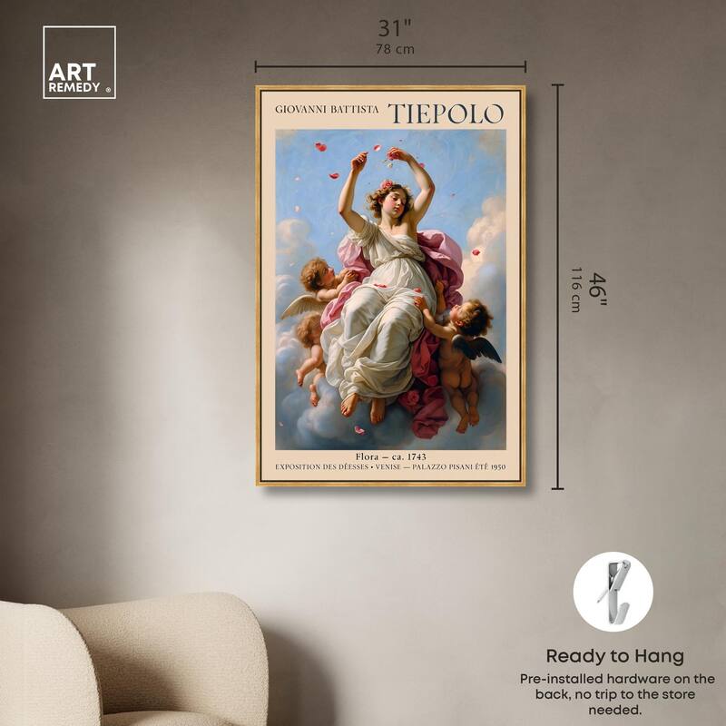 Flora in the Venetian Sky Canvas by Art Remedy