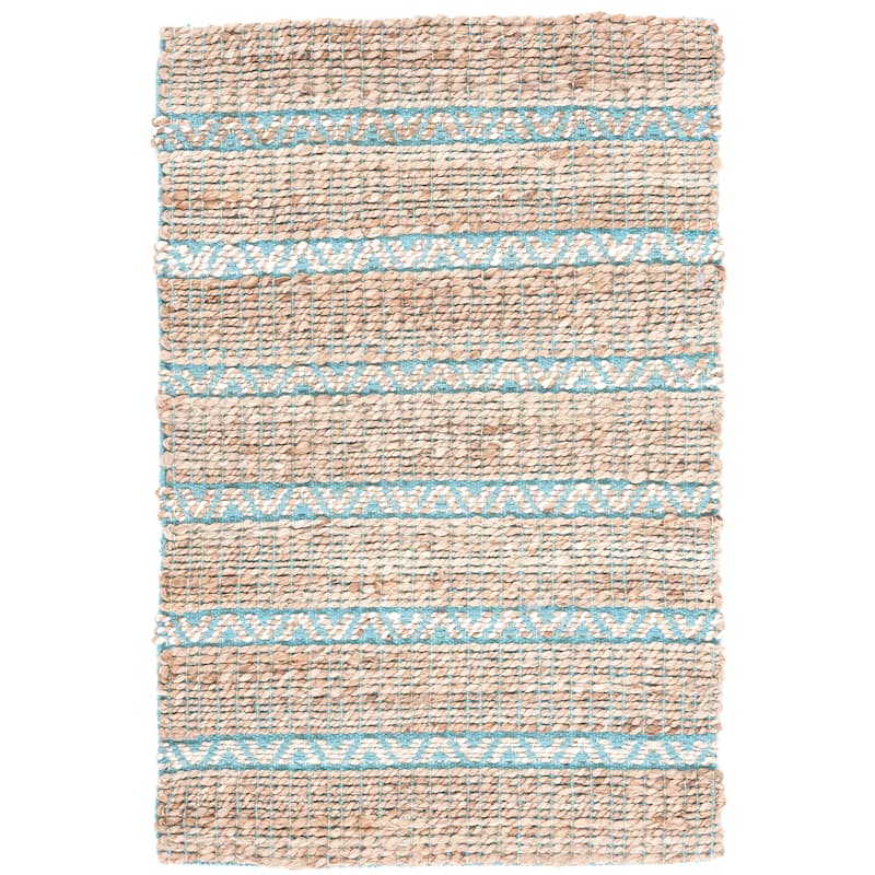 SAFAVIEH Handmade Natural Fiber Carmelina Geometric Seagrass Rug