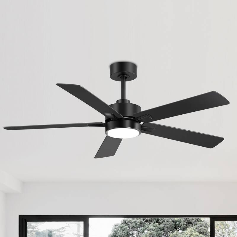 52" Integrated Ceiling Fan with LED Light and Remote(5-Blade)