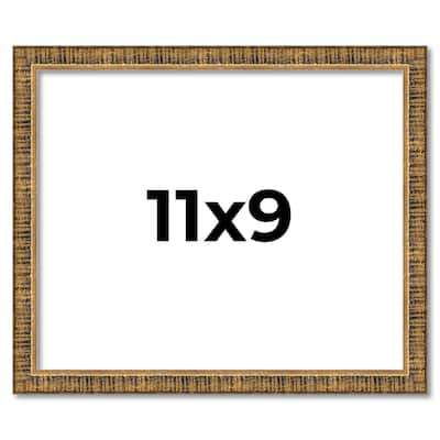 11x9 Frame Gold Kingsley Distressed Solid Wood Picture Frame Width