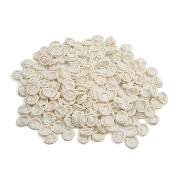 195pcs White Latex Disposable Nail Art Spa Fingertip Cots Glove Finger Protector