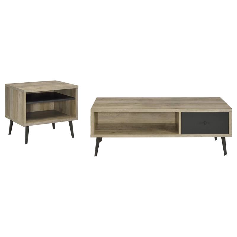 Balboa Distressed Pine 2-piece Coffee and End Table Set