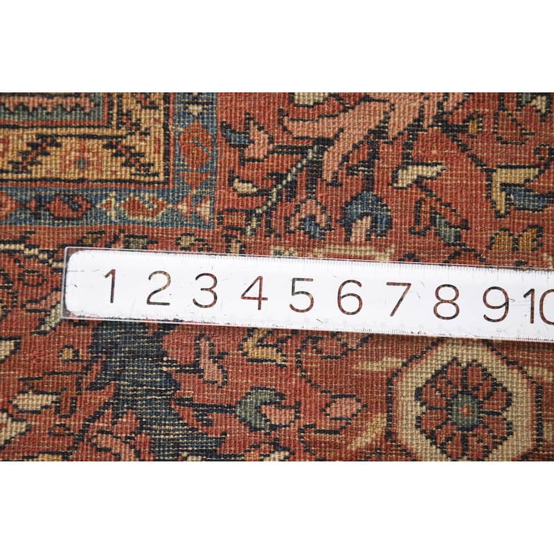 Vegetable Dye Sarouk Farahan Persian Area Rug Hand-Knotted Wool Carpet - 9'1"x 12'6"