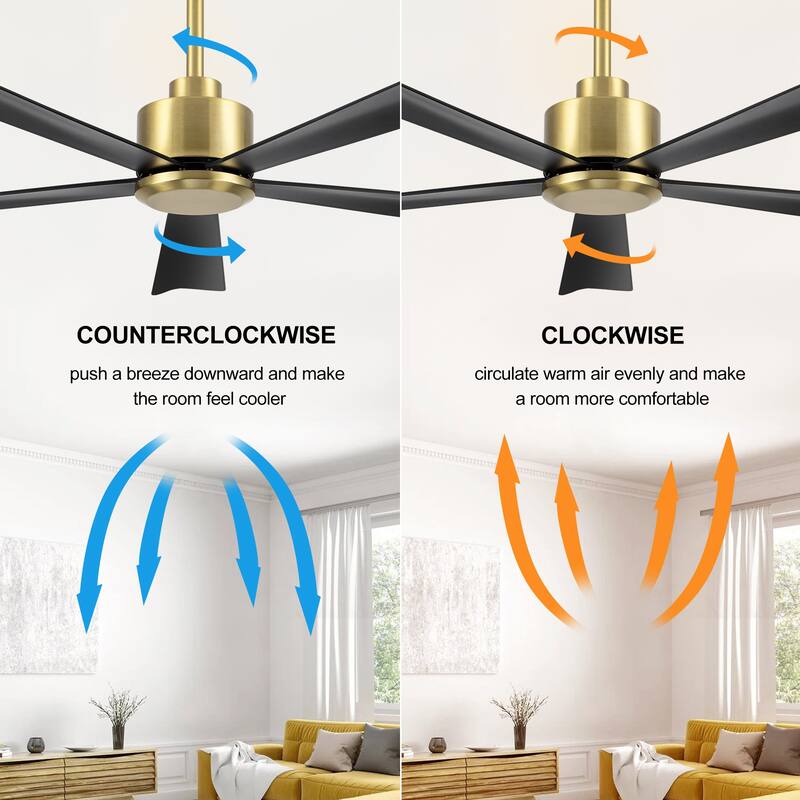 52-Inch 5-Blade Ceiling Fan with Remote without Light