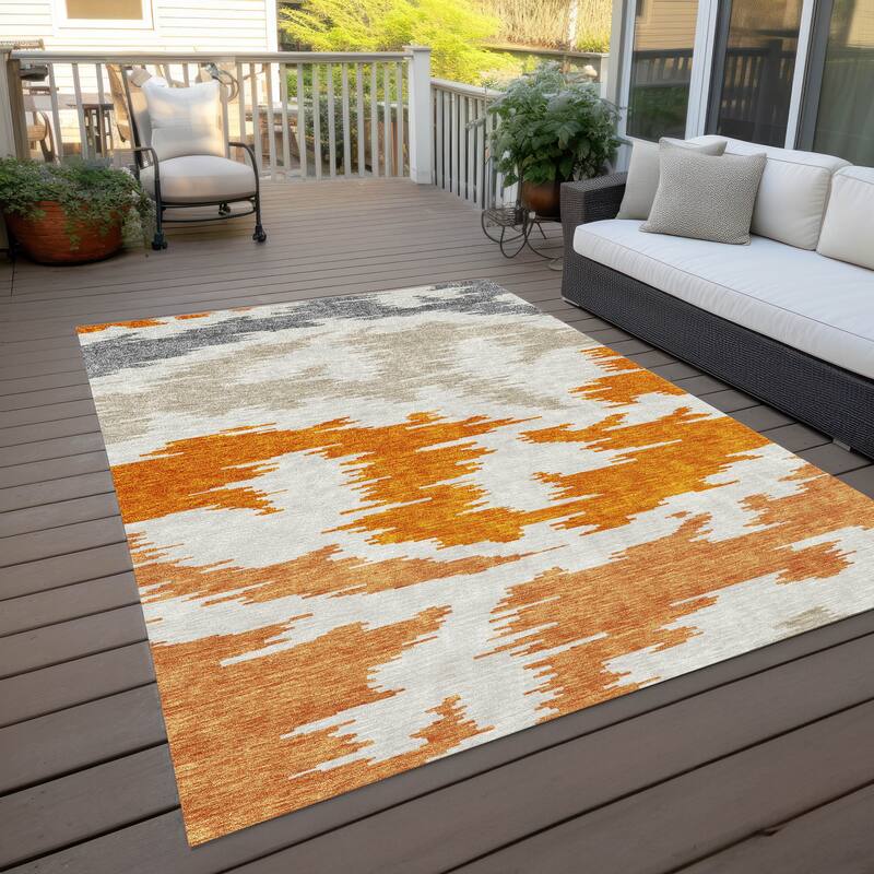 Machine Washable Indoor/ Outdoor Chantille Global Boho Rug