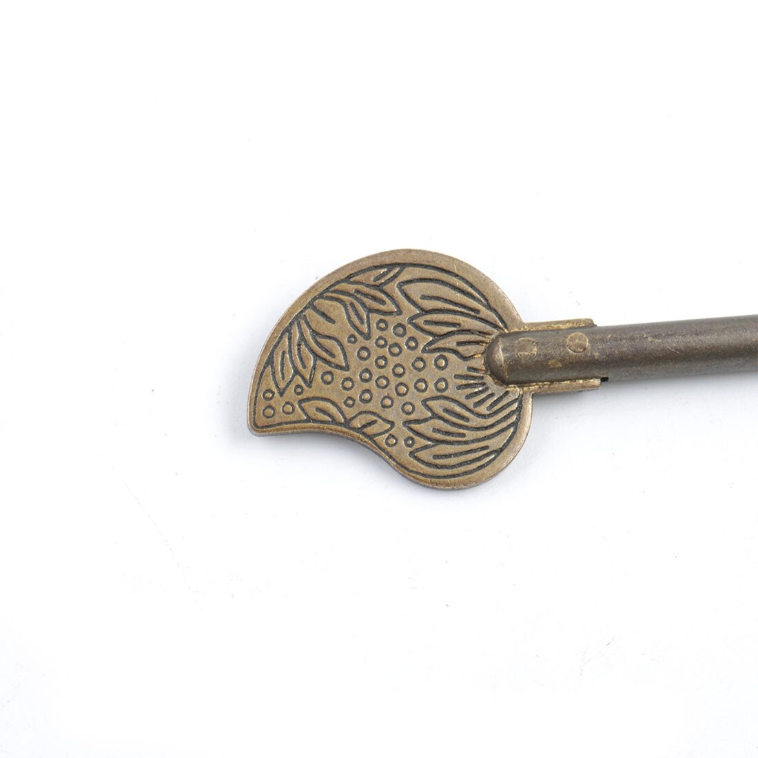 Traditional Chinese Brass Door Chest Cabinet Hardware Key Lock, 3.4