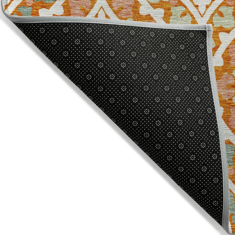Machine Washable Indoor/ Outdoor Chantille Ttransitional Medallion Rug