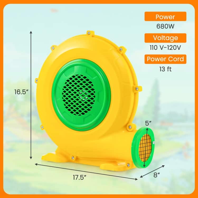 Air Blower Air Pump Fan with Convenient Handle and Ground Stakes