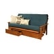 preview thumbnail 19 of 30, Porch & Den Kern Full-size Storage Futon Set with Suede Mattress