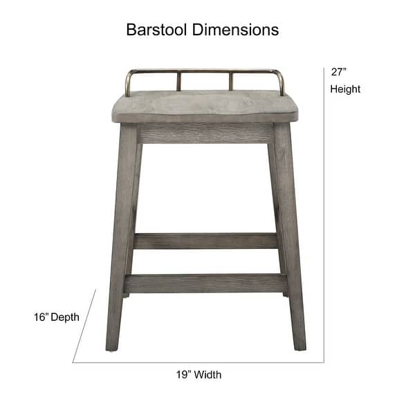 Steve Silver Rigby Smokey Oak 24-inch Counter Stool