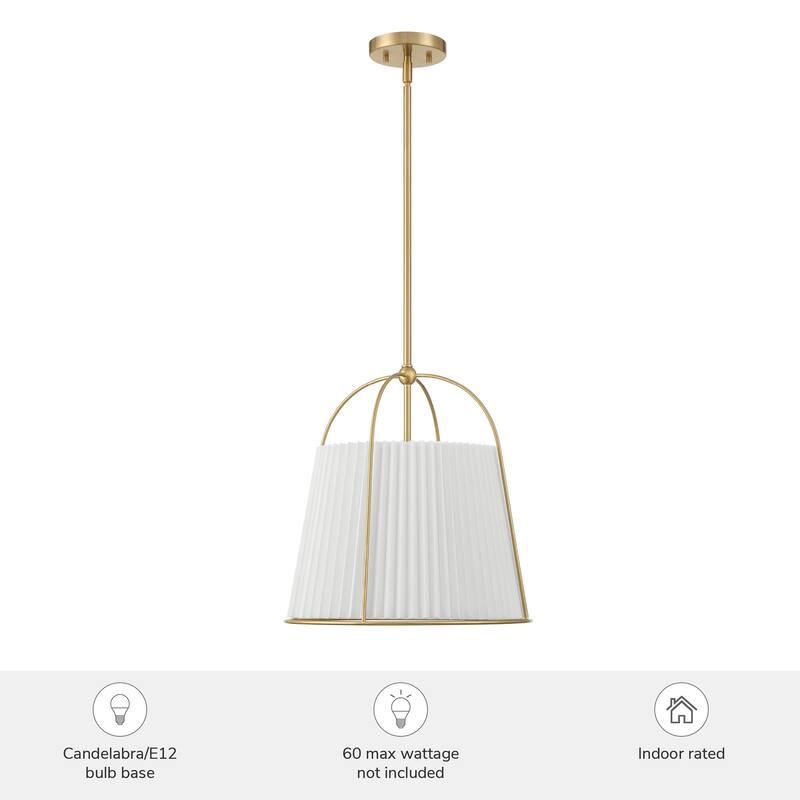 Hunter Atmore Alturas Gold 3 Light Pendant - Modern & Contemporary, Transitional - Kitchen, Dining Room, Entryway