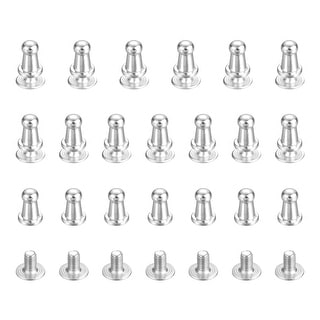 Ball Head Stud Rivets Screw Back - Round Head Button Nipple Rivet Use ...