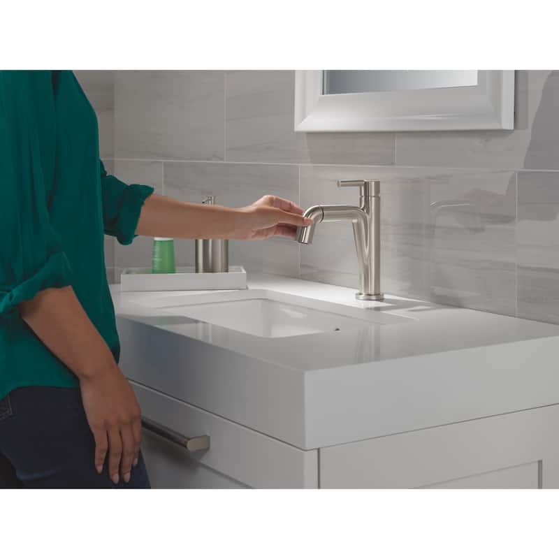 Delta 15849LF-PD Nicoli 1.2 GPM Single Hole Bathroom Faucet with Pull