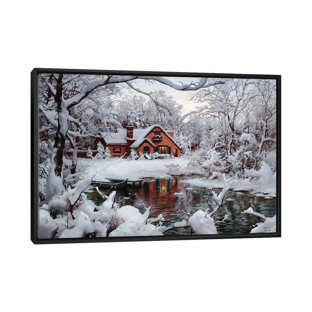 iCanvas "Winter Wonderland" by Evgeny Lushpin Framed Canvas Print