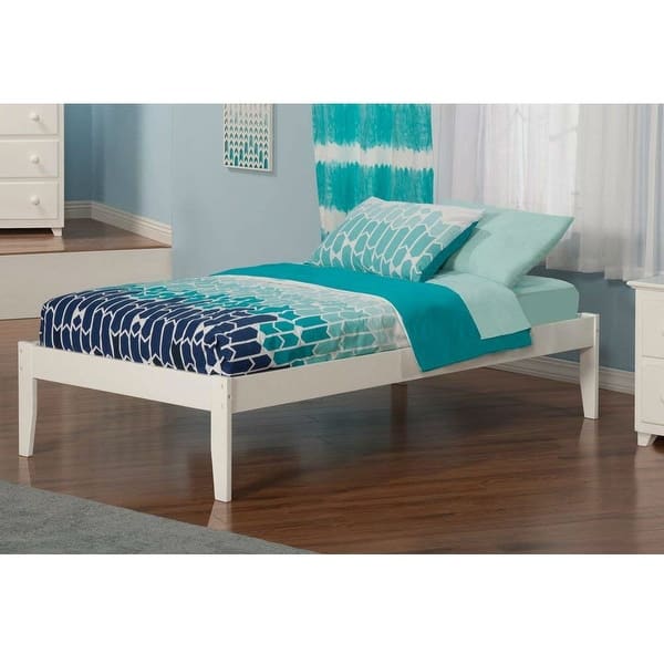 Twin Xl Solid Hardwood Platform Bed Frame In White Wood Finish Overstock 29063069 This tuft & needle twin xl platform bed is made from adaptive foam, which provides more pressure relief and more support than other similar beds. twin xl solid hardwood platform bed frame in white wood finish