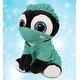 preview thumbnail 5 of 4, DolliBu Large Penguin Sparkle Eyes Doctor Plush with Uniform and Cap - 8 inches