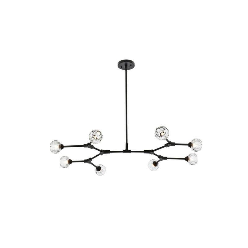 Indigo Home 8 Light Pendant - Black