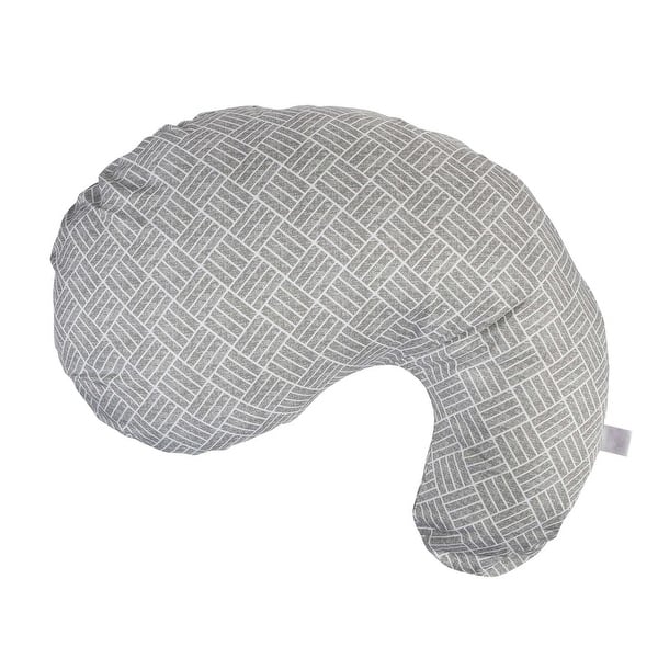 slide 2 of 5, Boppy Cuddle Pillow w/ Removable Pillow Cover, Gray Basket Weave - Gray Basket Weave Gray Basket Weave