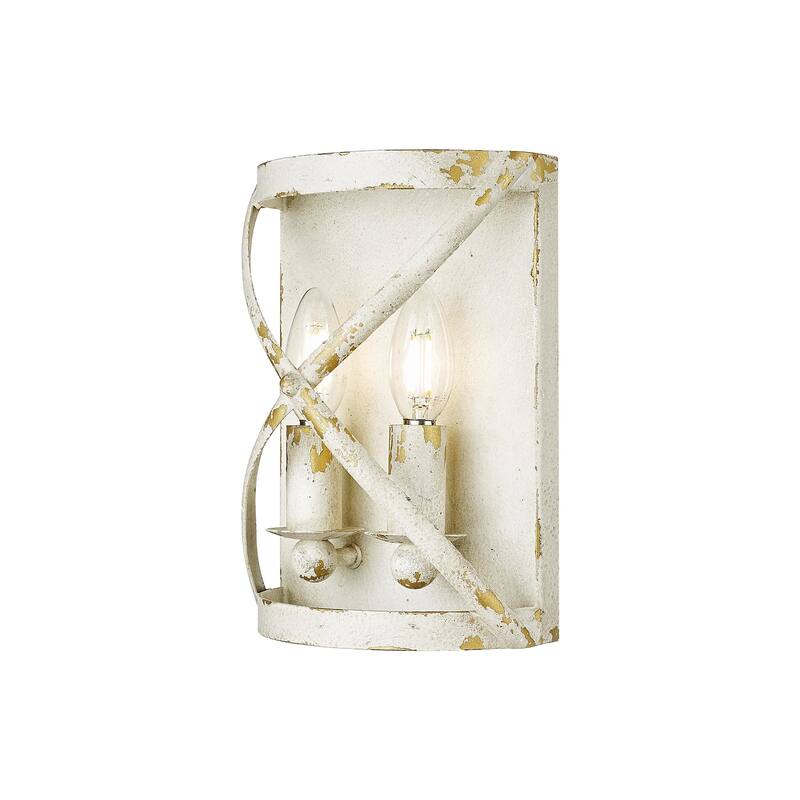 Golden Lighting 0890-WSC Alcott 10" Tall Bathroom Sconce