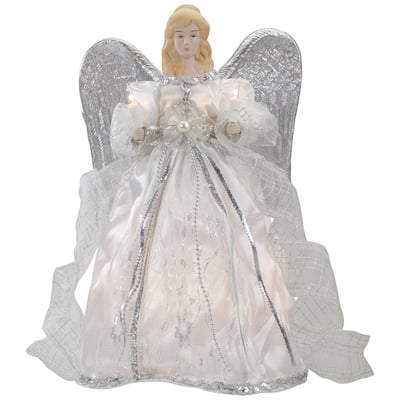 12" Lighted Angel with Wings Christmas Tree Topper - Clear Lights