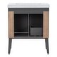 preview thumbnail 6 of 35, Spring Mill Cabinets 30" Darya Bathroom Vanity With 2-Doors, 1 Drawer, and White Sink Top
