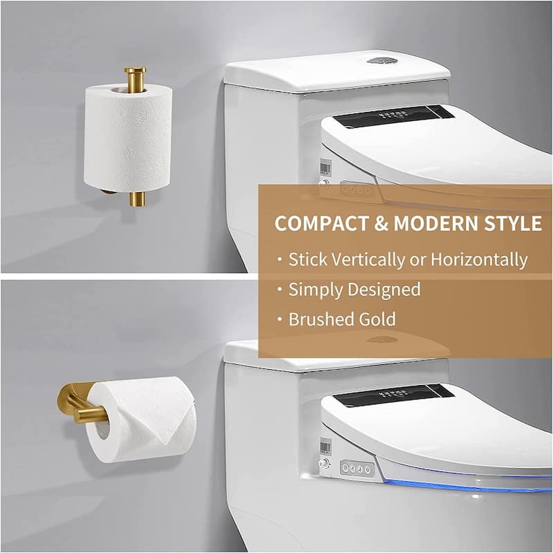 PROOX Rustproof Ahesive Toilet Pater Holder Stainless Steel Towel Holder