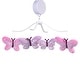 preview thumbnail 2 of 4, Bedtime Originals Magic Garden Pink/Lavender Butterfly Musical Baby Crib Mobile