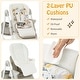 preview thumbnail 16 of 47, Multifunctional Folding Baby High Chair with Rolling Wheels and Adjustable Height - 40" x 23" x 36"-43.5"(L x W x H)