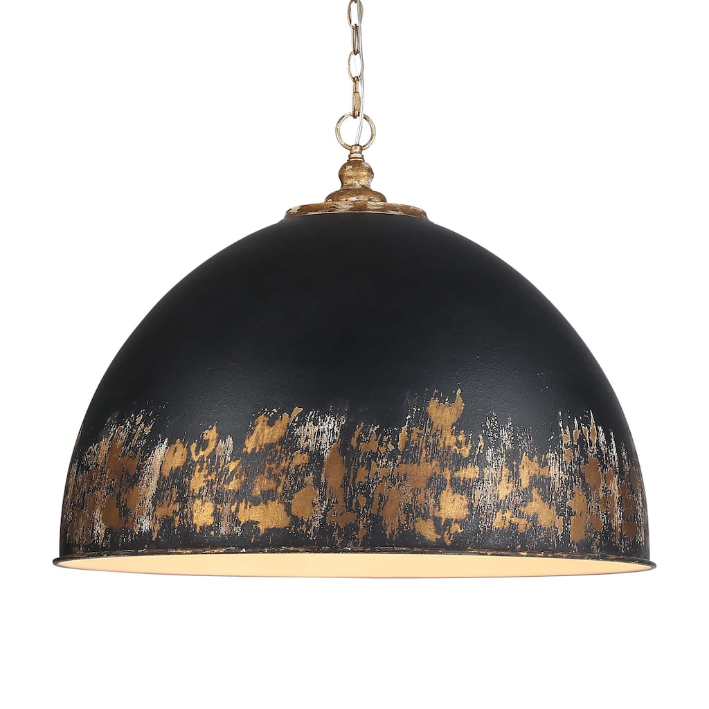 Golden Lighting Alison 8-light Pendant in Vintage Gold and Weathered Black Iron shade - 8 Light Pendant