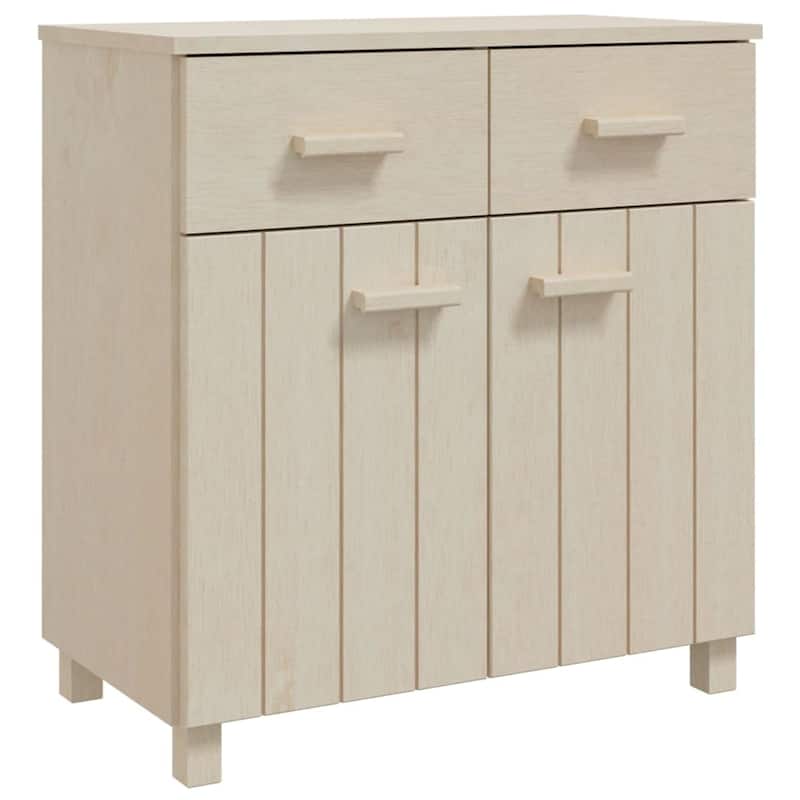 vidaXL Sideboard Buffet Console Cabinet with Storage HAMAR Solid Wood Pine - 31.1"x15.7"x31.5"