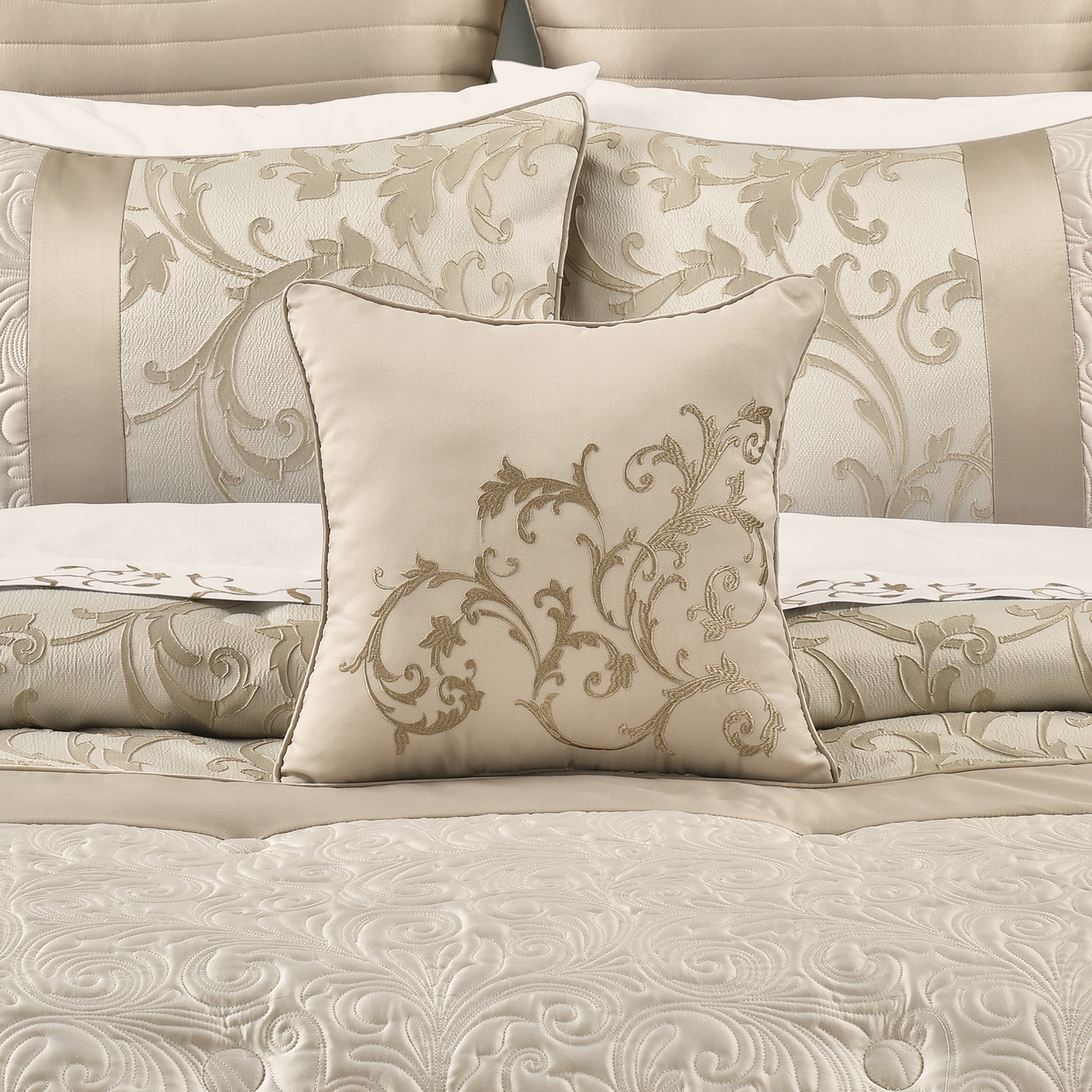 Spectra 16" Square Embellished Decorative Throw Pillow