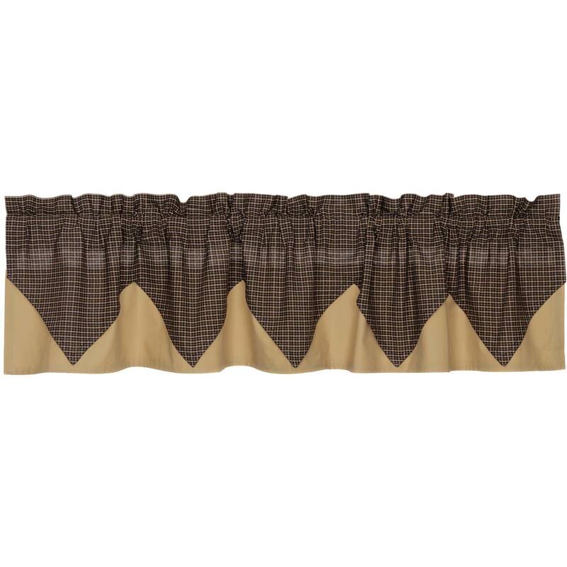 Kettle Grove Plaid Valance Layered 16x72 - Valance 16x72